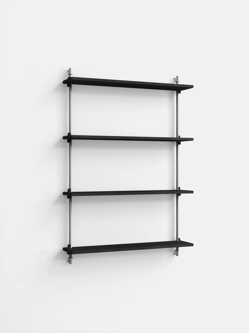 Wall Shelving – ws.115.1 by MOEBE in Black – product photo 2 of 4