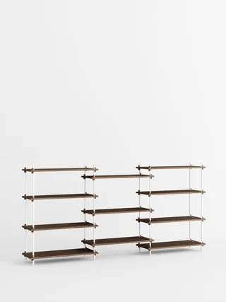 Shelving System – s.115.3.A de MOEBE en Smoked-Oak/White – photo du produit 4 sur 4