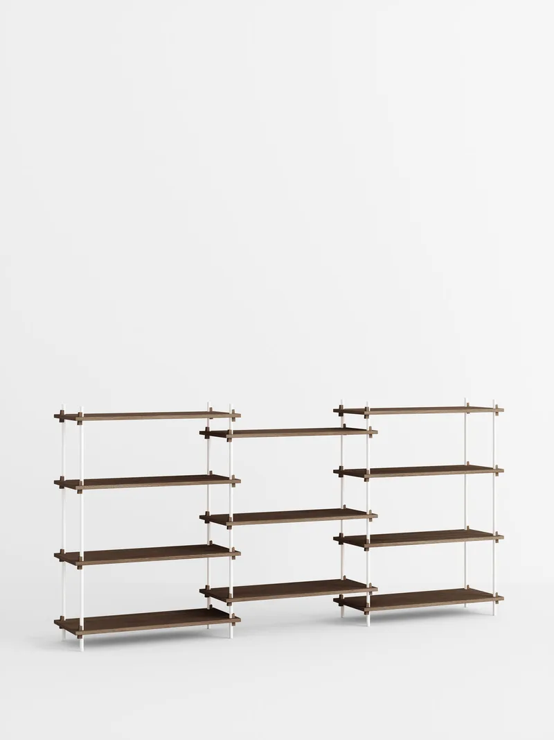 Shelving System – s.115.3.A de MOEBE en Smoked-Oak/White – photo du produit 4 sur 4