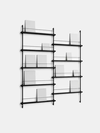 Magazine Shelving – MS.180.2 von MOEBE in Black – Produktfoto 4 von 10
