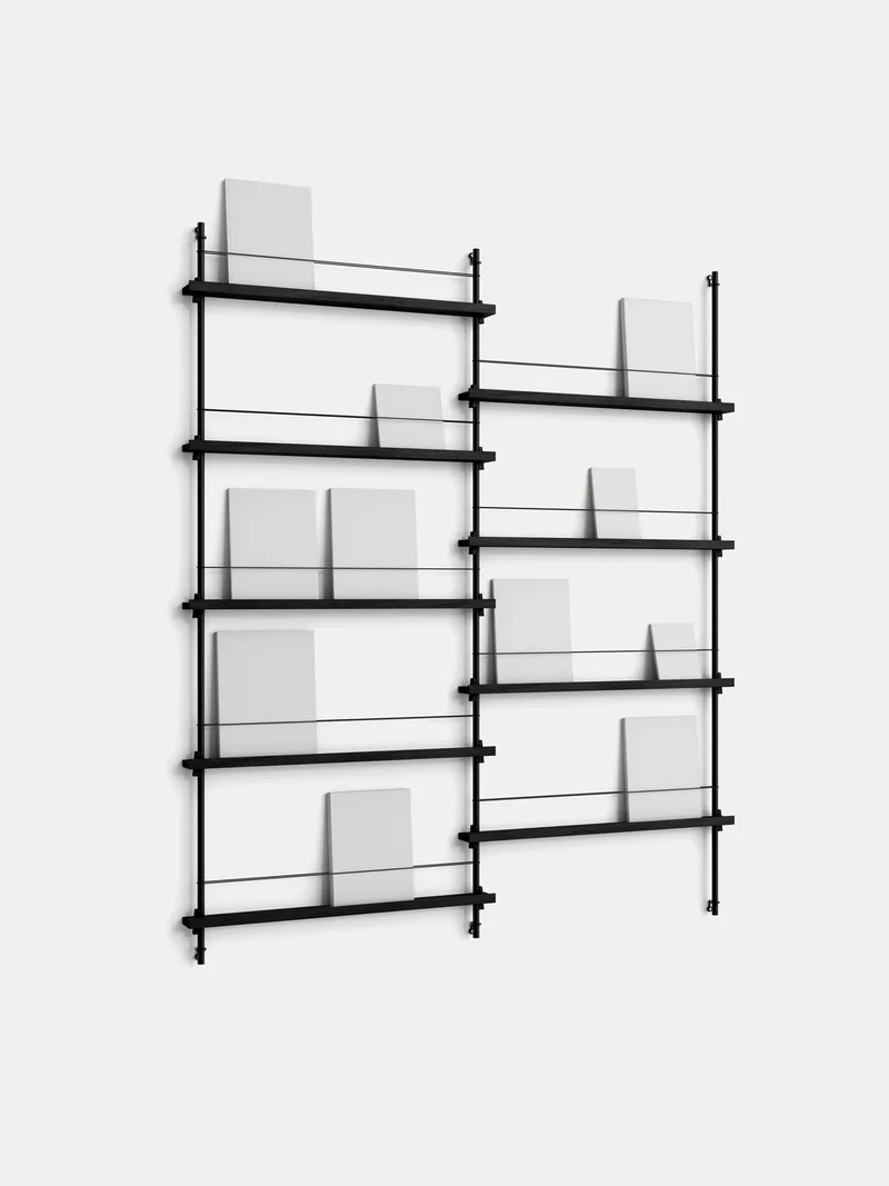 Magazine Shelving – MS.180.2 von MOEBE in Black – Produktfoto 4 von 10