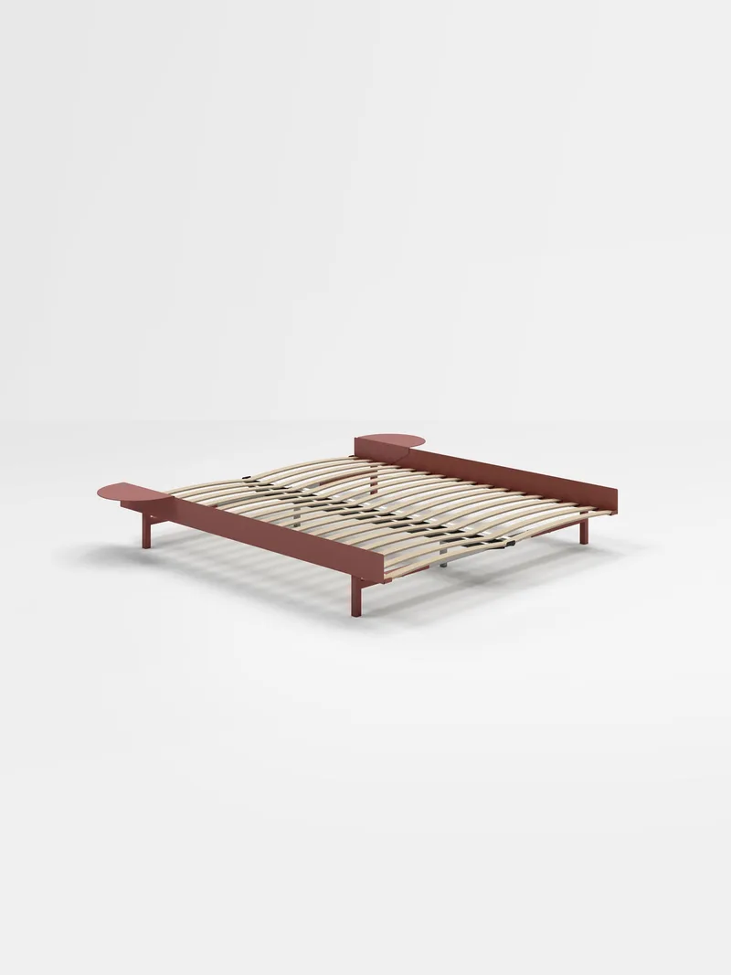Bed 90 – 180 cm (Low) by MOEBE in Dusty Rose, 2, 160 – product photo 15 of 15