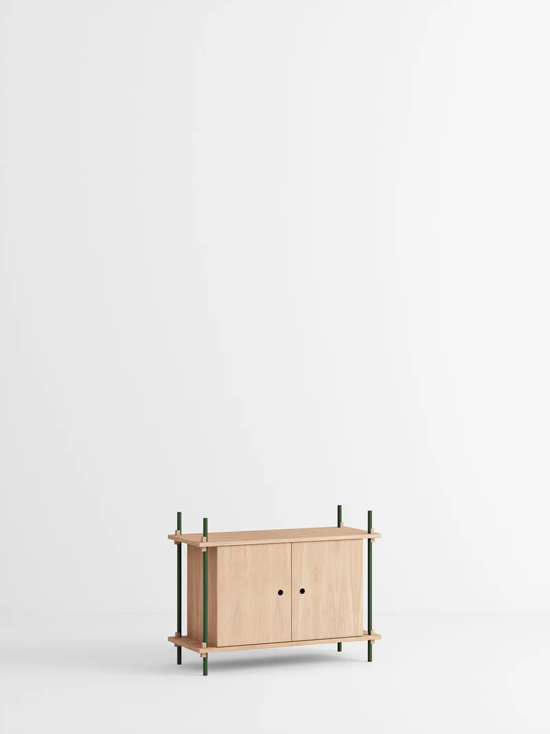Shelving System – s.65.1.B by MOEBE in Oak/Pine-Green – product photo 4 of 4