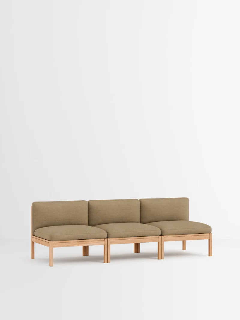 3 Seater Sofa van MOEBE in Autumn, Autumn 101, Oak – productfoto 8 van 34