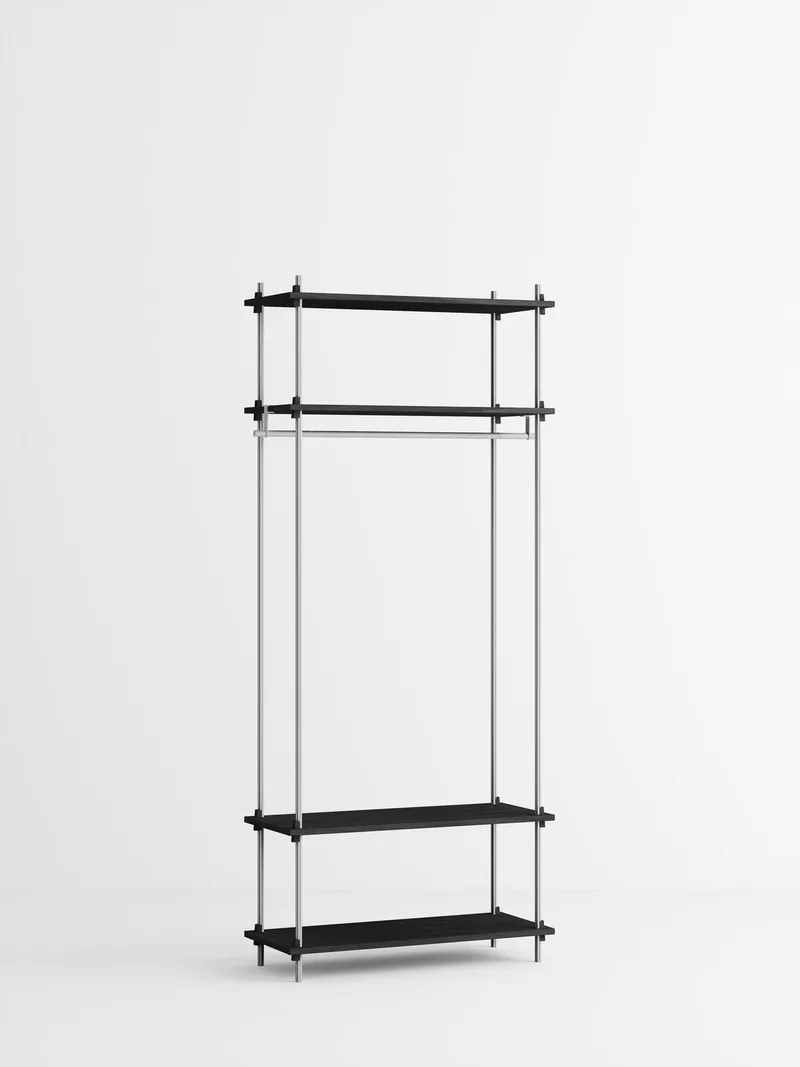 Shelving System – s.200.1.F by MOEBE in Black – product photo 2 of 4