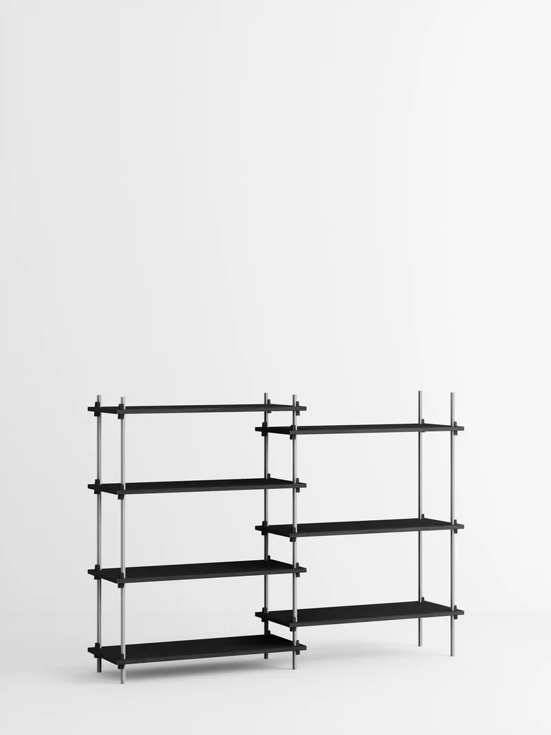 Shelving System – s.115.2.A by MOEBE in Black – product photo 2 of 3
