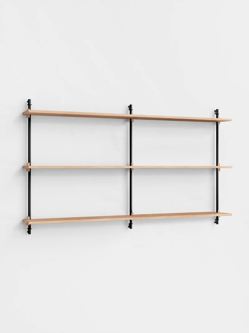 Wall Shelving – ws.85.2.B by MOEBE in Black – product photo 2 of 13