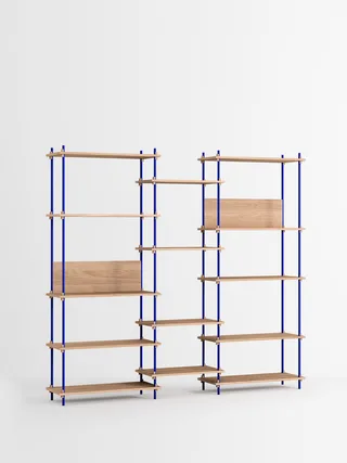 Shelving System – s.200.3.E by MOEBE in Oak/Deep-Blue – product photo 4 of 4