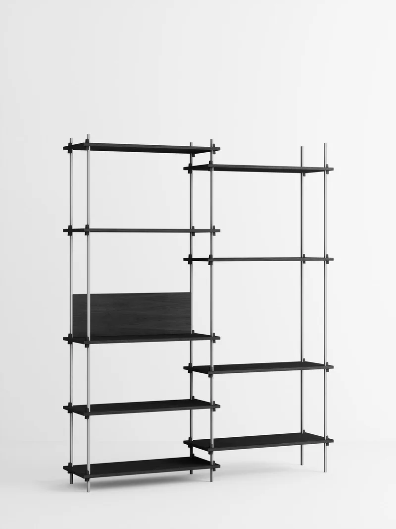 Shelving System – s.200.2.A von MOEBE in Black – Produktfoto 2 von 4