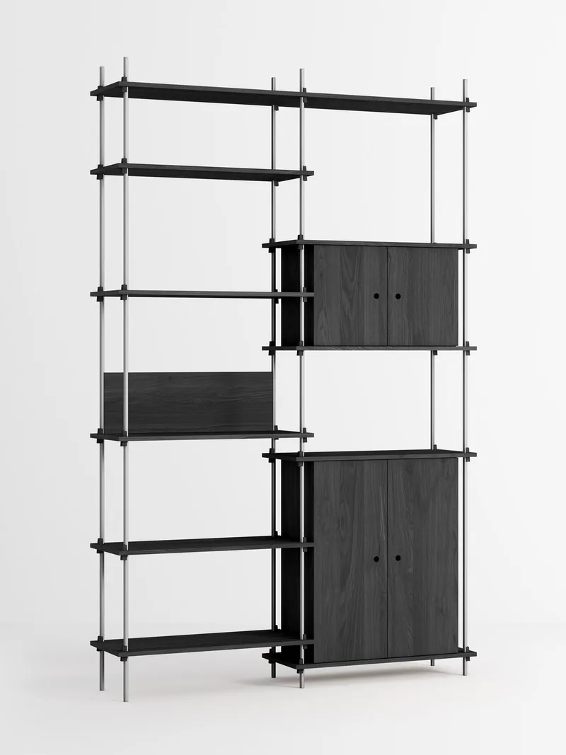 Shelving System – s.255.2.I de MOEBE en Black – photo du produit 2 sur 4