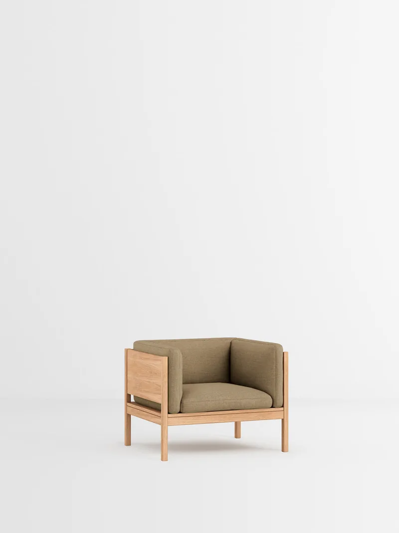 Lounge Chair van MOEBE in Autumn, Autumn 221, Oak – productfoto