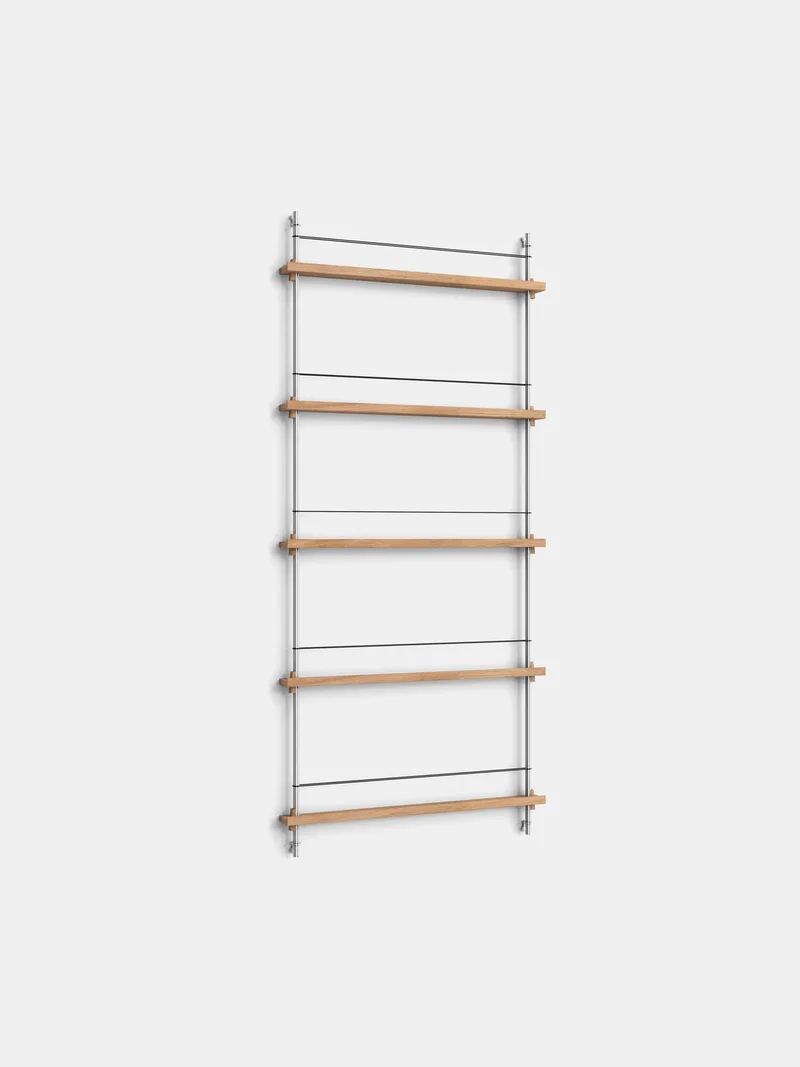 Magazine Shelving – MS.180.1 van MOEBE in Black – productfoto 8 van 10