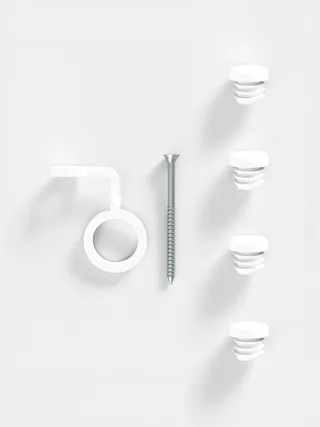 Part – End Caps and Safety Clip Set van MOEBE in White – productfoto 2 van 2