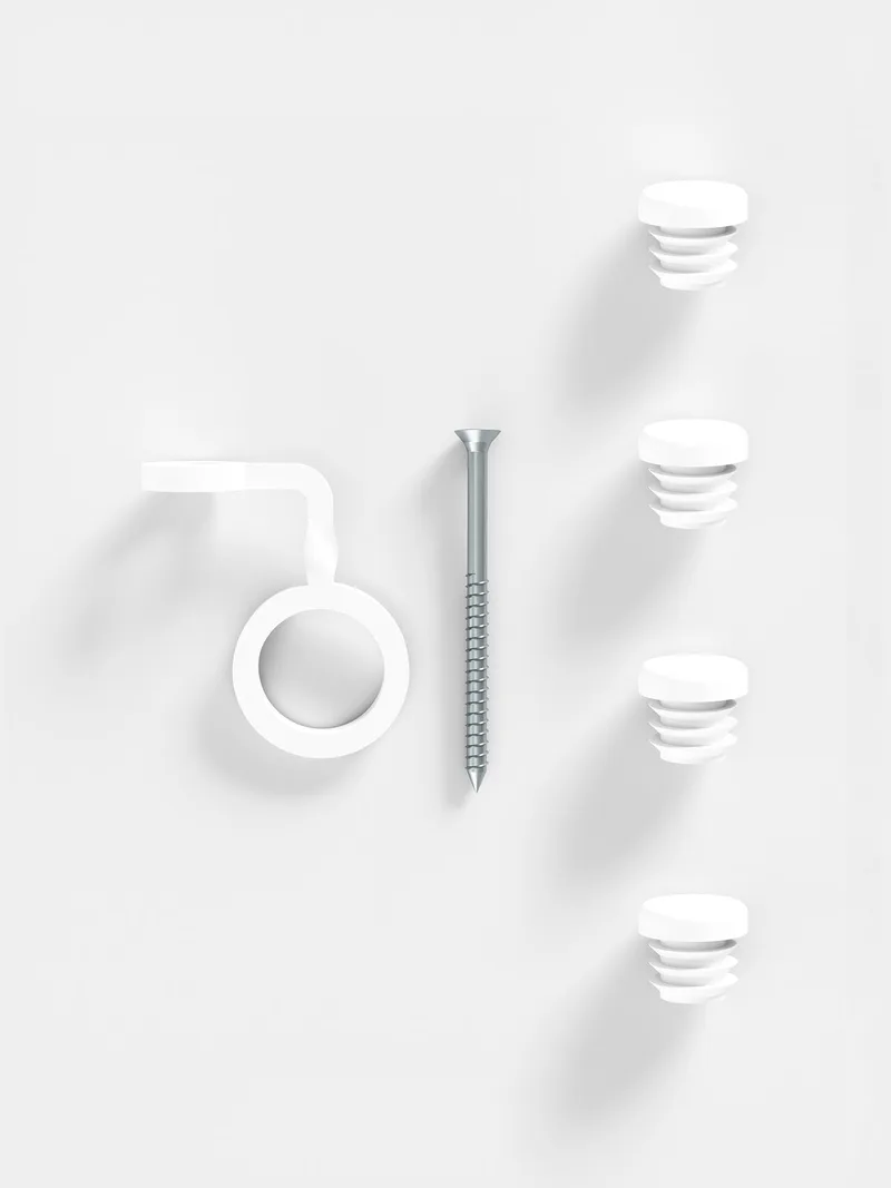 Part – End Caps and Safety Clip Set van MOEBE in White – productfoto 2 van 2