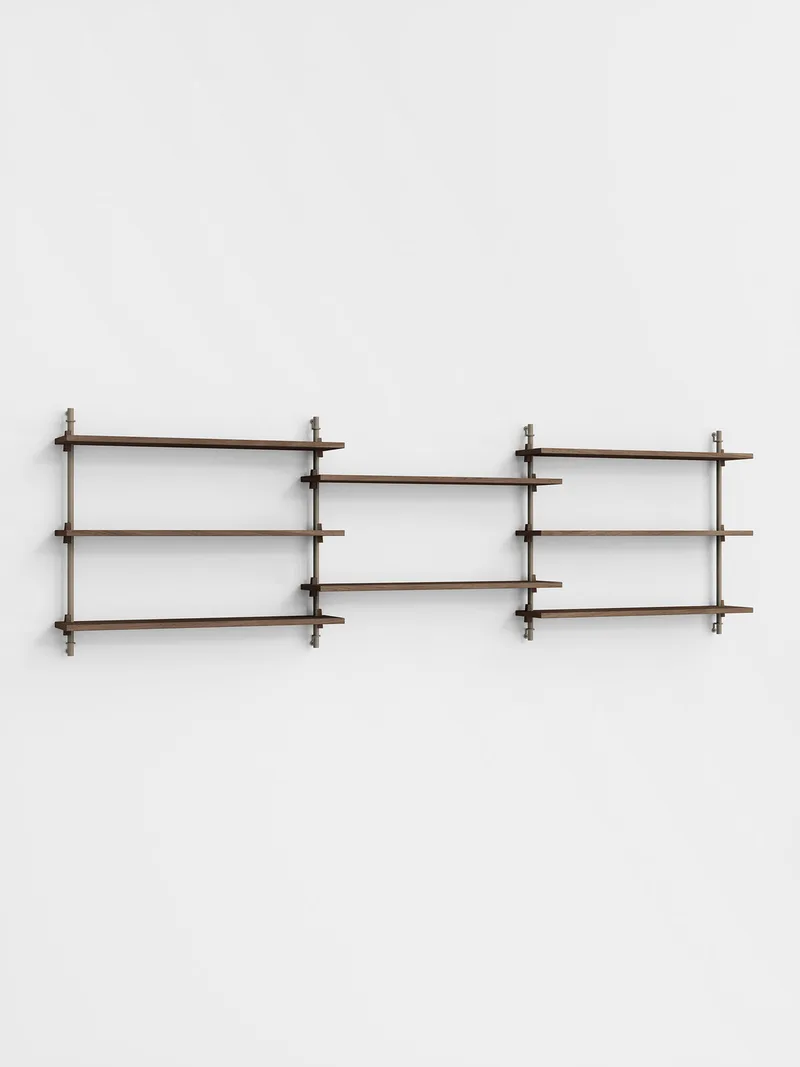Wall Shelving – ws.65.3 by MOEBE in Smoked-Oak/Warm-Grey – product photo 4 of 4
