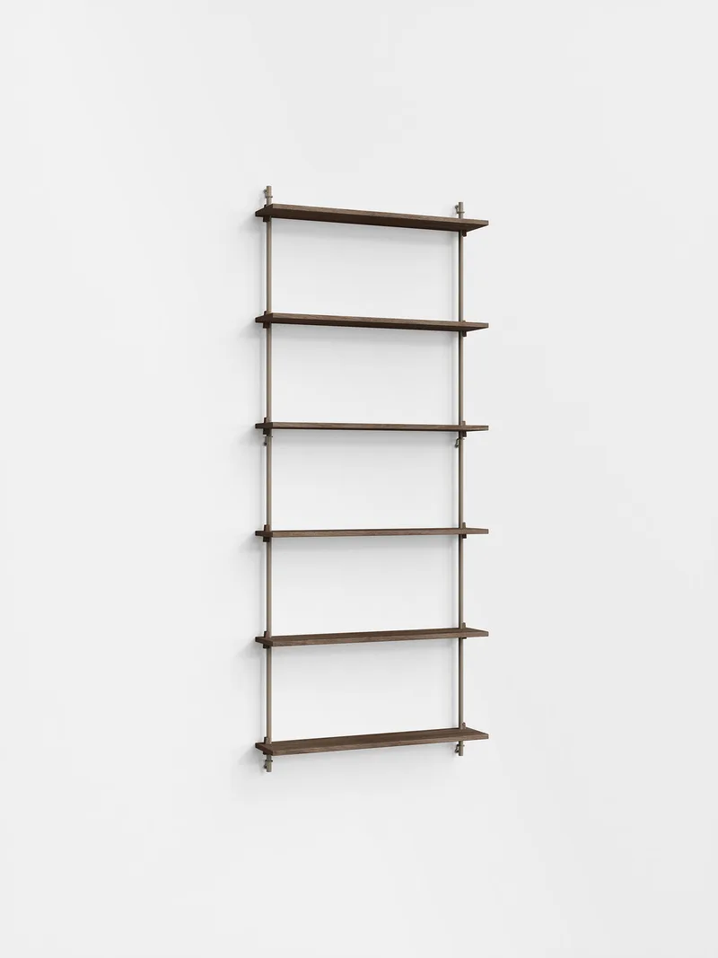 Wall Shelving – ws.200.1 van MOEBE in Smoked-Oak/Warm-Grey – productfoto 4 van 4