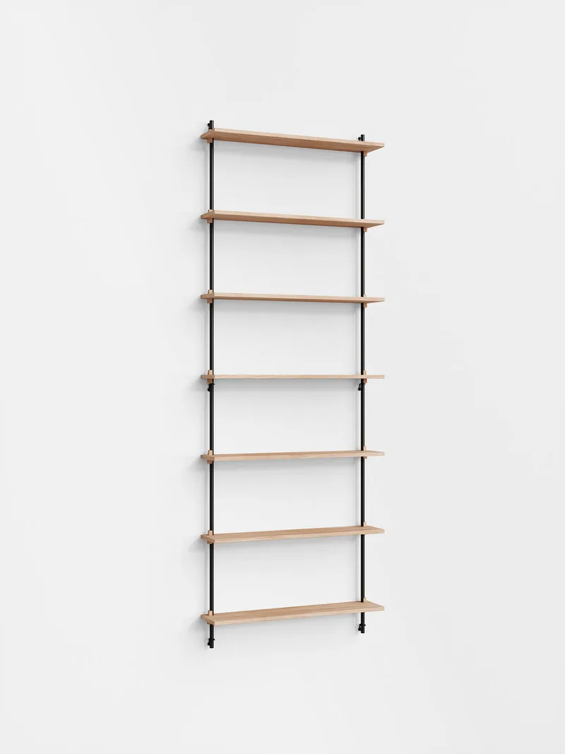 Wall Shelving – ws.230.1 by MOEBE in Oak/Black – product photo 4 of 4