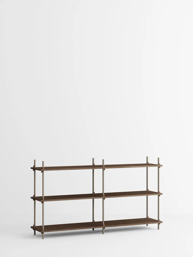 Shelving System – s.85.2.B van MOEBE in Smoked-Oak/Warm-Grey – productfoto 4 van 4