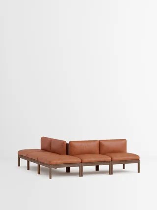 Mixed Combination C by MOEBE in Leather, Cognac Leather, Smoked Oak – product photo 35 of 35