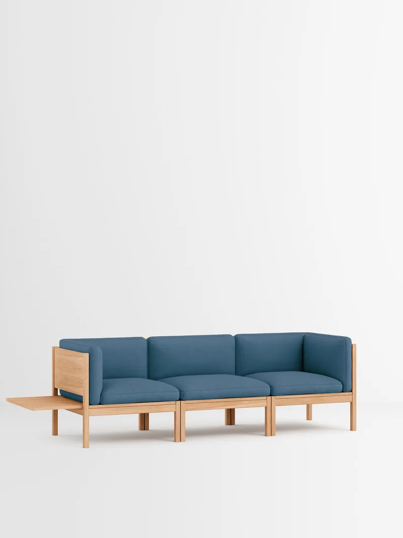 3 Seater Sofa with Sides + 1 Side Table van MOEBE in Autumn, Autumn 101, Oak – productfoto 17 van 34