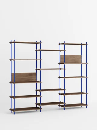 Shelving System – s.200.3.A by MOEBE in Smoked-Oak/Deep-Blue – product photo 4 of 4