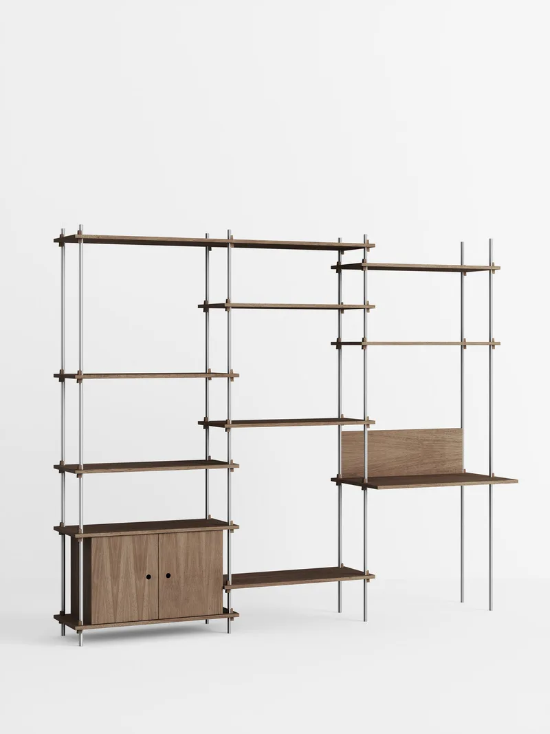 Shelving System – s.200.3.D van MOEBE in Black – productfoto 3 van 4
