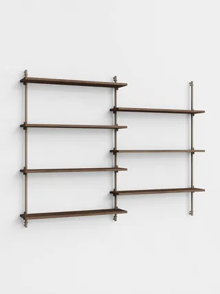 Wall Shelving – ws.115.2 van MOEBE in Smoked-Oak/Warm-Grey – productfoto 5 van 5