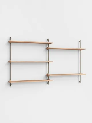 Wall Shelving – ws.85.2 de MOEBE en Oak/Warm-Grey – photo du produit 4 sur 4