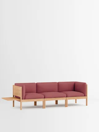 3 Seater Sofa with Sides + 1 Side Table van MOEBE in Autumn, Autumn 101, Oak – productfoto 19 van 34