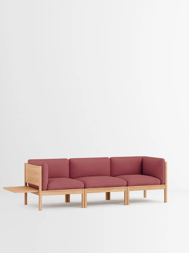 3 Seater Sofa with Sides + 1 Side Table van MOEBE in Autumn, Autumn 101, Oak – productfoto 19 van 34