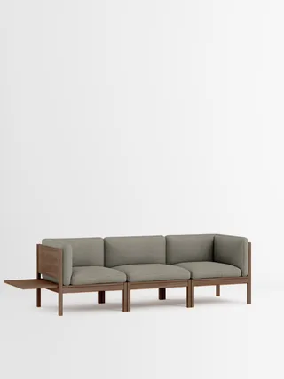 3 Seater Sofa with Sides + 1 Side Table van MOEBE in Re-Wool 2, Re-Wool 2 – 128, Smoked Oak – productfoto 35 van 35