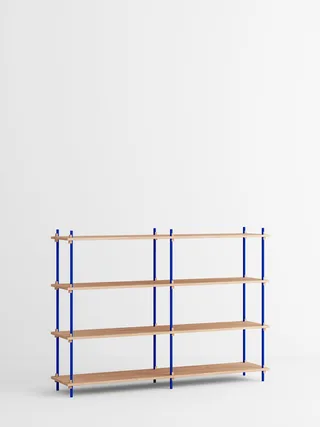 Shelving System – s.115.2.B by MOEBE in Oak/Deep-Blue – product photo 4 of 4