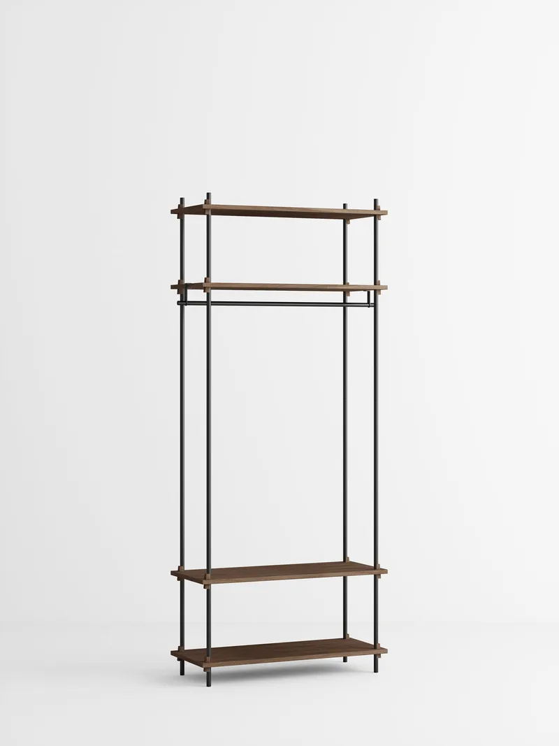 Shelving System – s.200.1.F de MOEBE en Smoked-Oak/Black – photo du produit 4 sur 4