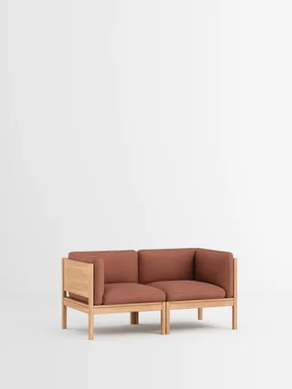 2 Seater Sofa with Sides by MOEBE in Autumn, Autumn 101, Oak – product photo 5 of 34