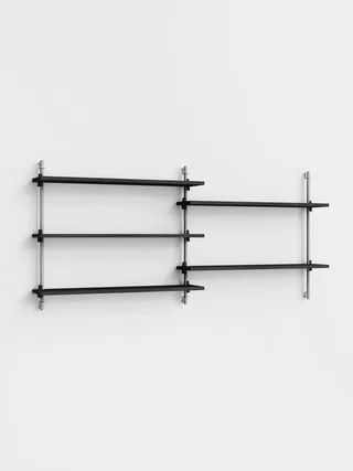 Wall Shelving – ws.65.2 van MOEBE in Black – productfoto 2 van 4