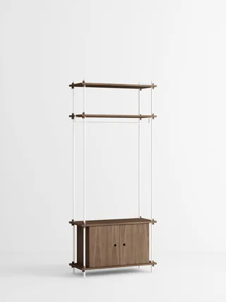 Shelving System – s.200.1.G by MOEBE in Smoked-Oak/White – product photo 4 of 4