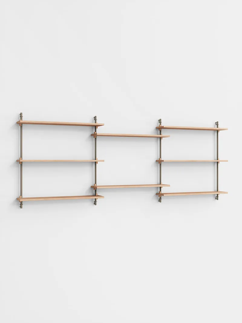 Wall Shelving – ws.85.3 by MOEBE in Oak/Warm-Grey – product photo 4 of 4