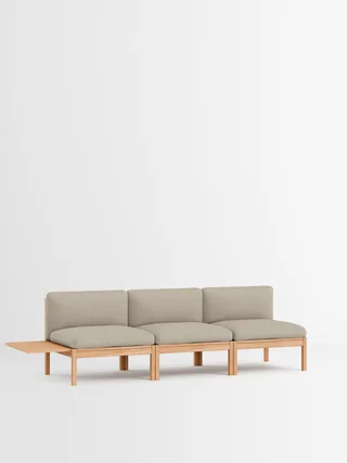 3 Seater Sofa with 1 Side Table by MOEBE in Autumn, Autumn 101, Oak – product photo 11 of 34