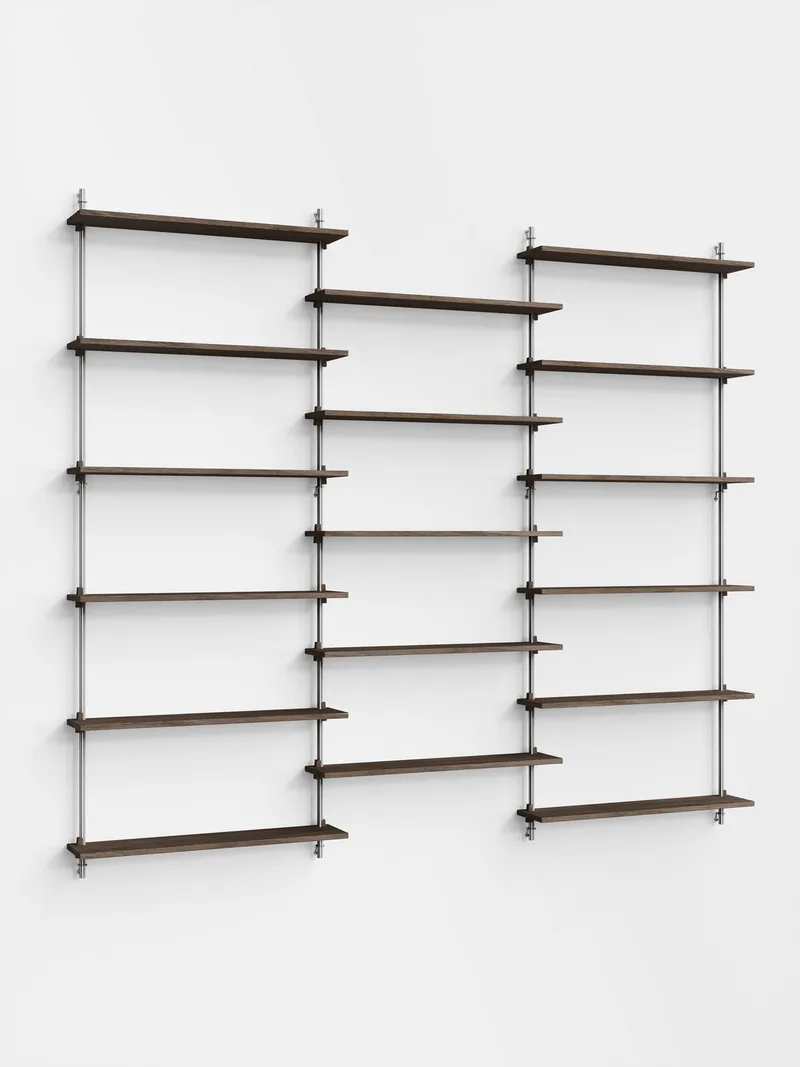 Wall Shelving – ws.200.3 van MOEBE in Black – productfoto 3 van 4