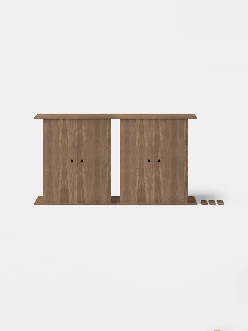 Part - Double Tall Cabinet by MOEBE in Smoked Oak – product photo