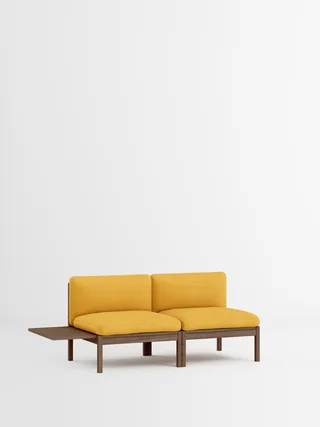 2 Seater Sofa with 1 Side Table van MOEBE in Field 2, Field 2 – 463, Smoked Oak – productfoto 35 van 35