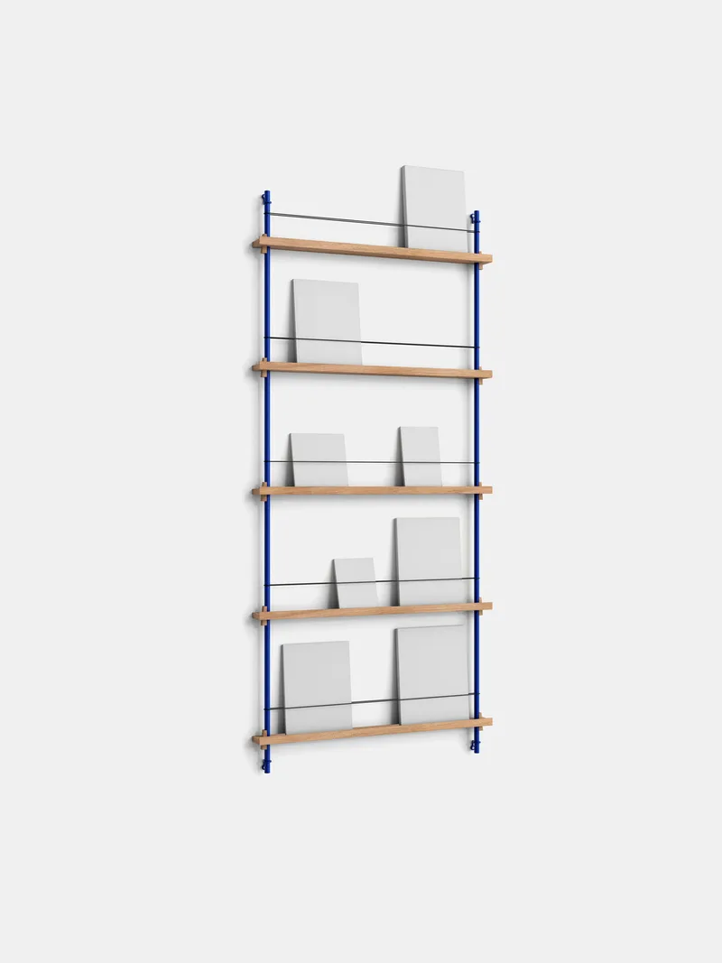 Magazine Shelving – MS.180.1 by MOEBE in Oak/Deep-Blue – product photo 11 of 11