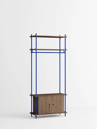 Shelving System – s.200.1.G by MOEBE in Smoked-Oak/Deep-Blue – product photo 4 of 4