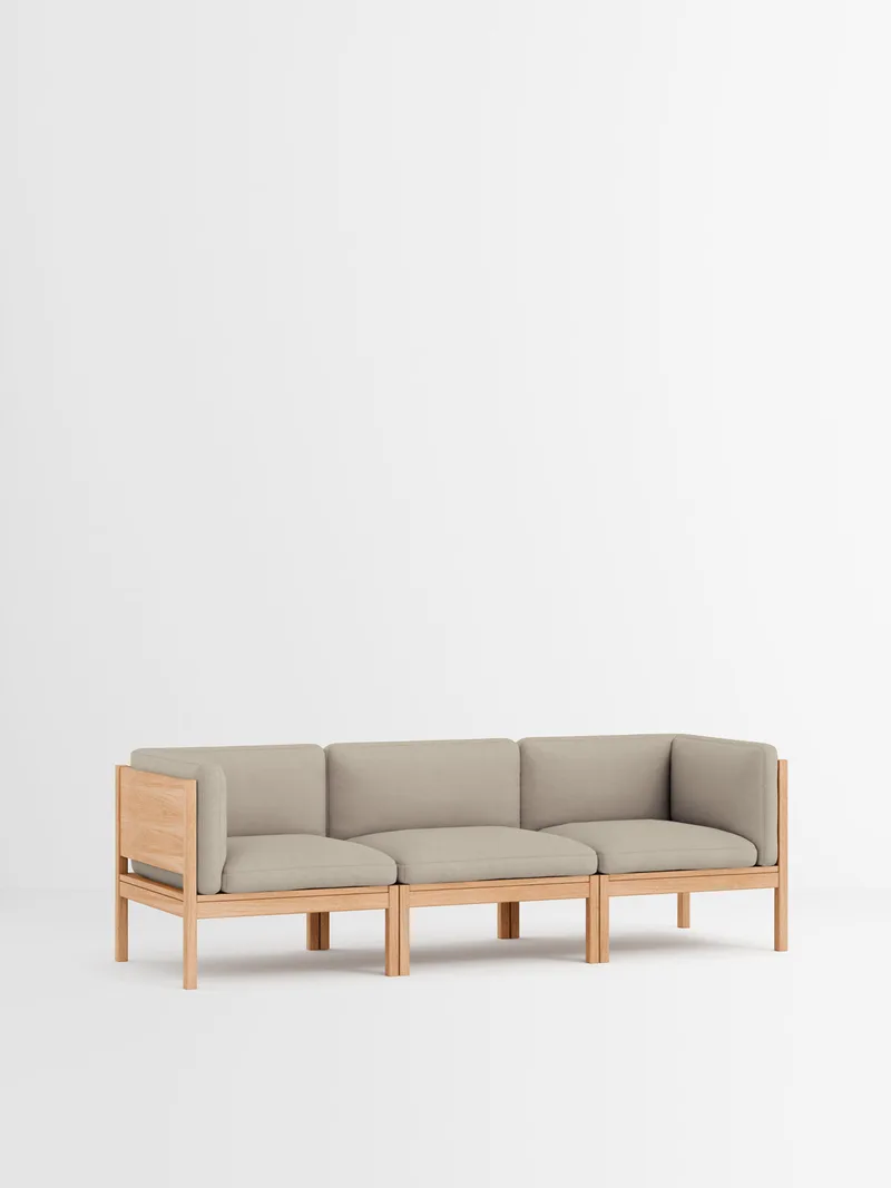 3 Seater Sofa with Sides von MOEBE in Autumn, Autumn 101, Oak – Produktfoto 12 von 34