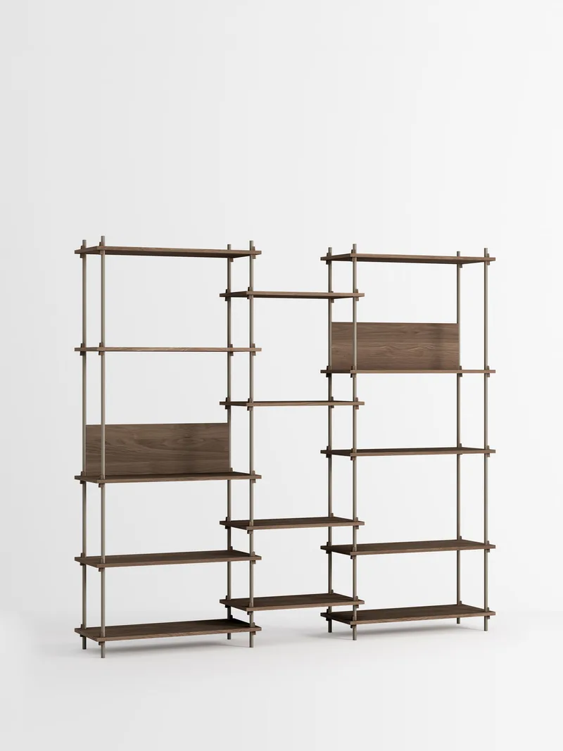 Shelving System – s.200.3.E by MOEBE in Smoked-Oak/Warm-Grey – product photo 4 of 4