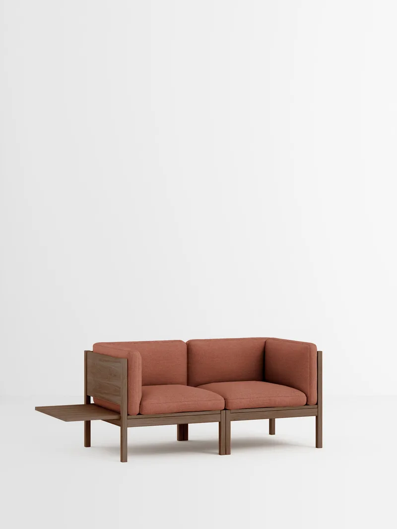 2 Seater Sofa with Sides + 1 Side Table by MOEBE in Autumn, Autumn 551, Smoked Oak – product photo 35 of 35