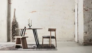 Dining table Space Natural Ø120 – Natural oil van MUUBS – sfeerfoto 2 van 3