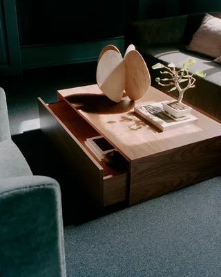 Mass Coffee Table High w. Drawer by New Works – interior photo 5 of 6
