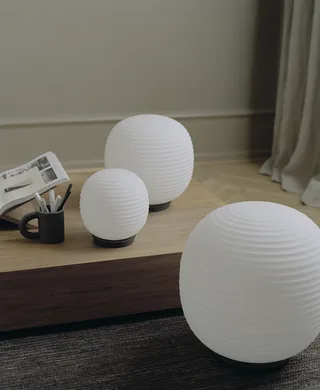 Lantern Globe Table Lamp Medium by New Works – interior photo 1 of 5
