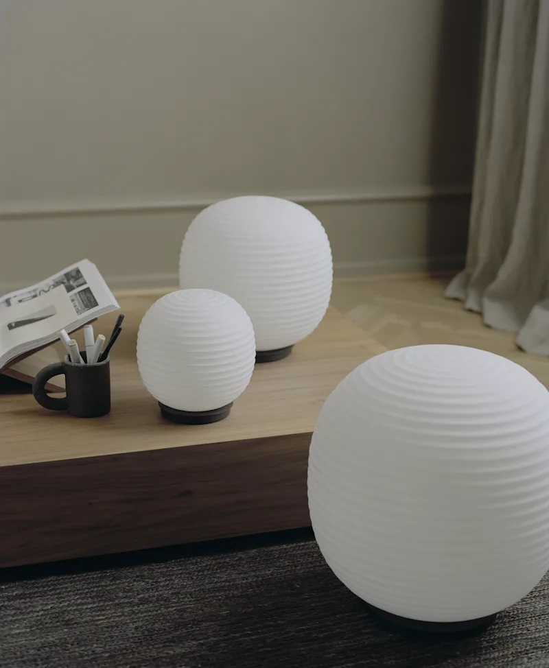 Lantern Globe Table Lamp Medium by New Works – interior photo 1 of 5